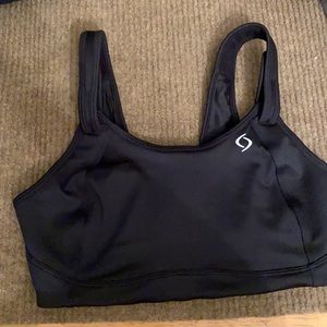 Moving comfort black sports bra 34D